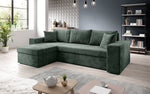 Lade das Bild in den Galerie-Viewer, Denver Design Cord Ecksofa mit Schlaffunktion – Verwandlungssofa für Modernen Wohnkomfort
