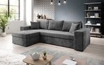 Lade das Bild in den Galerie-Viewer, Denver Design Cord Ecksofa mit Schlaffunktion – Verwandlungssofa für Modernen Wohnkomfort
