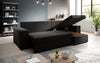 Denver Designer-Ecksofa: Multifunktional, Gemütlich, Stoffbezug mit Schlaf- und Klappfunktion