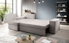 Denver Designer-Ecksofa: Multifunktional, Gemütlich, Stoffbezug mit Schlaf- und Klappfunktion