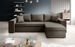 Lade das Bild in den Galerie-Viewer, Denver Designer-Ecksofa: Multifunktional, Gemütlich, Stoffbezug mit Schlaf- und Klappfunktion
