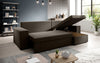 Denver Designer-Ecksofa: Multifunktional, Gemütlich, Stoffbezug mit Schlaf- und Klappfunktion