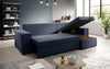 Denver Designer-Ecksofa: Multifunktional, Gemütlich, Stoffbezug mit Schlaf- und Klappfunktion