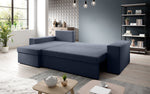 Lade das Bild in den Galerie-Viewer, Denver Designer-Ecksofa: Multifunktional, Gemütlich, Stoffbezug mit Schlaf- und Klappfunktion
