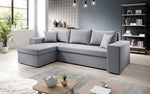 Lade das Bild in den Galerie-Viewer, Denver Designer-Ecksofa: Multifunktional, Gemütlich, Stoffbezug mit Schlaf- und Klappfunktion
