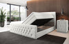 Luxuriöses Velutto Bouclé Boxspringbett mit Stauraum – Ultimativer Schlafkomfort