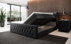 Luxuriöses Velutto Bouclé Boxspringbett mit Stauraum – Ultimativer Schlafkomfort
