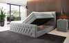 Luxuriöses Velutto Bouclé Boxspringbett mit Stauraum – Ultimativer Schlafkomfort