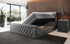 Luxuriöses Velutto Bouclé Boxspringbett mit Stauraum – Ultimativer Schlafkomfort