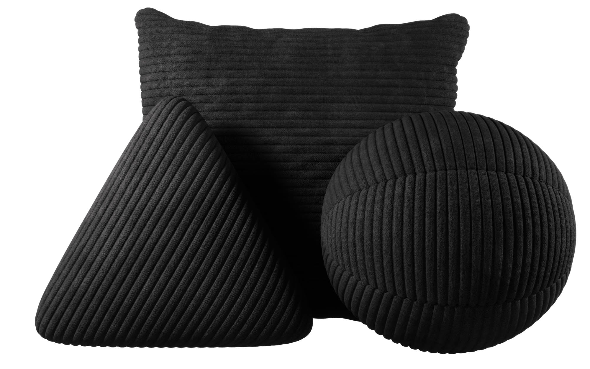 Luxuriöses Cord Zierkissen Set: Gava, Sphere, Nook - Elegante Wohnkissen
