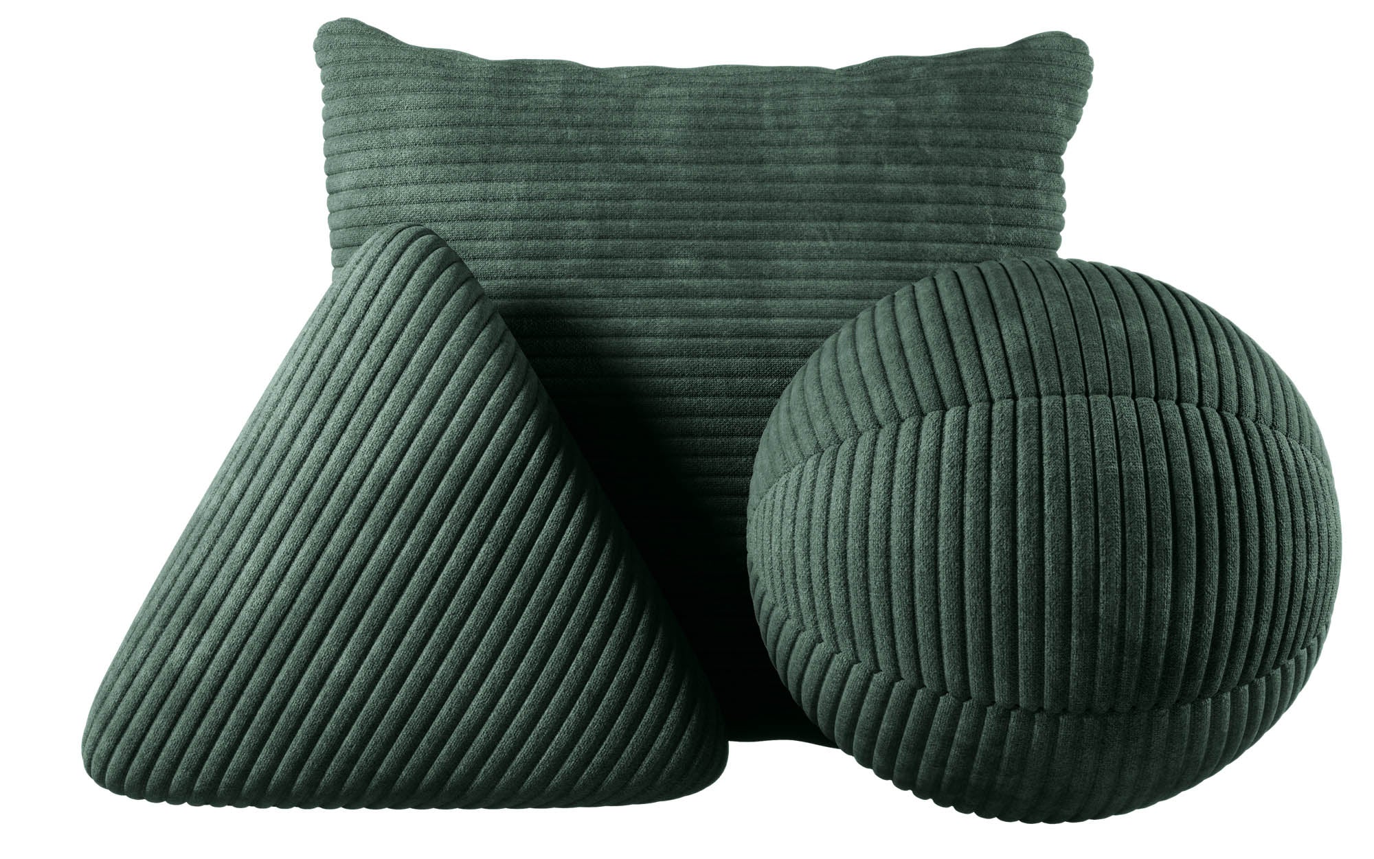 Luxuriöses Cord Zierkissen Set: Gava, Sphere, Nook - Elegante Wohnkissen