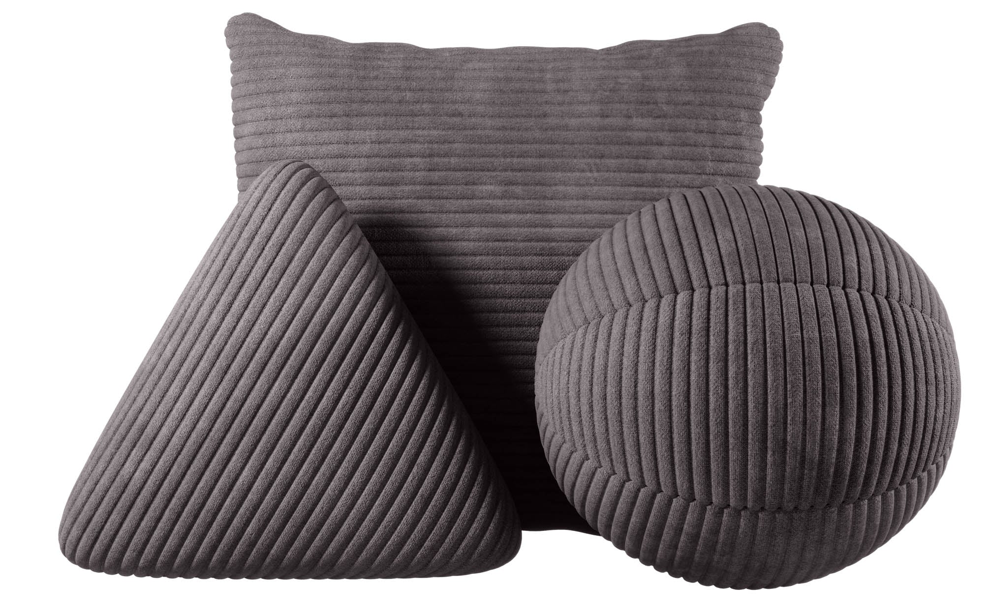 Luxuriöses Cord Zierkissen Set: Gava, Sphere, Nook - Elegante Wohnkissen