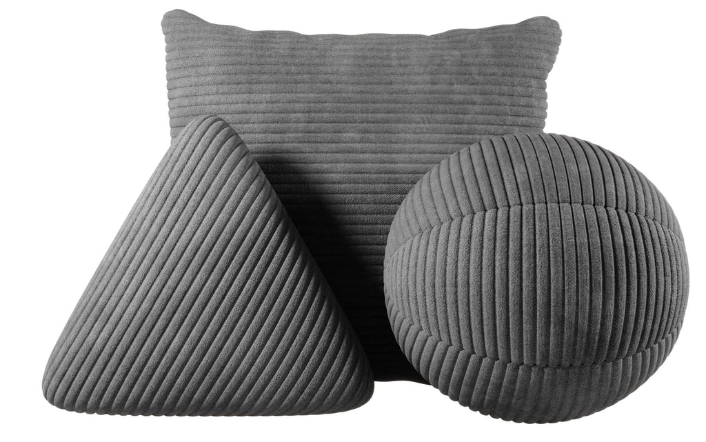 Luxuriöses weiches Cord Zierkissen-Set für stilvolles Wohnzimmer-Ambiente