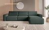 Luxuriöses Modulares Ecksofa Yuma L: Stilvoll, Bequem, Anpassbar, Bouclé-Stoff