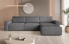 Yuma L Modulares Cord Ecksofa mit Schlaffunktion und Stauraum