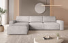 Yuma L Modulares Cord Ecksofa mit Schlaffunktion und Stauraum