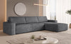 Yuma L Modulares Cord Ecksofa mit Schlaffunktion und Stauraum
