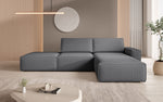 Lade das Bild in den Galerie-Viewer, Luxuriöses Modulares Ecksofa Yuma mit Bouclé-Stoff und Beistellhocker – Perfekt für Ihr Wohnzimmer
