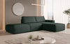 Luxuriöses Modulares Ecksofa Yuma mit Bouclé-Stoff und Beistellhocker – Perfekt für Ihr Wohnzimmer