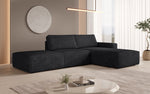 Lade das Bild in den Galerie-Viewer, Luxus Yuma Ecksofa mit Cordbezug: Modulares Design, integrierter Hocker
