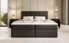 Aurelia Boxspringbett Kunstleder, cleverem Stauraum, inklusive Premium Topper