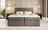 Aurelia Boxspringbett Kunstleder, cleverem Stauraum, inklusive Premium Topper