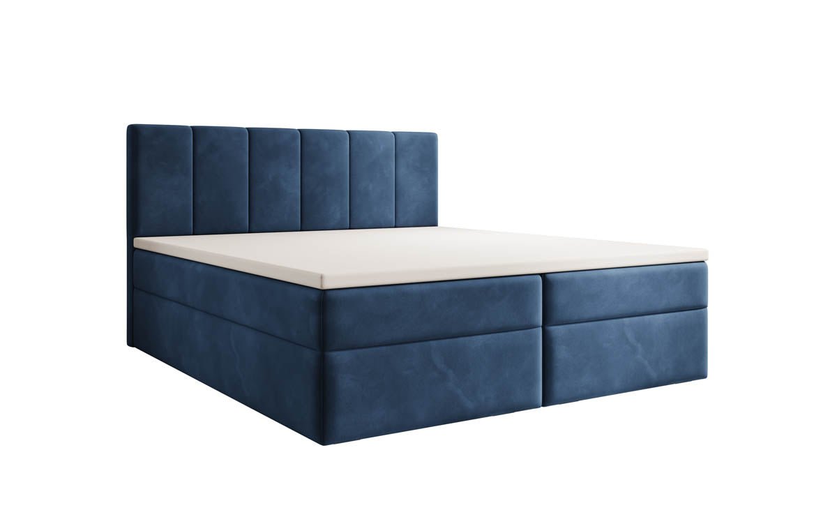 Aurelia Samt Boxspringbett: Luxuriöser Schlaf, Praktischer Stauraum, Eleganter Komfort