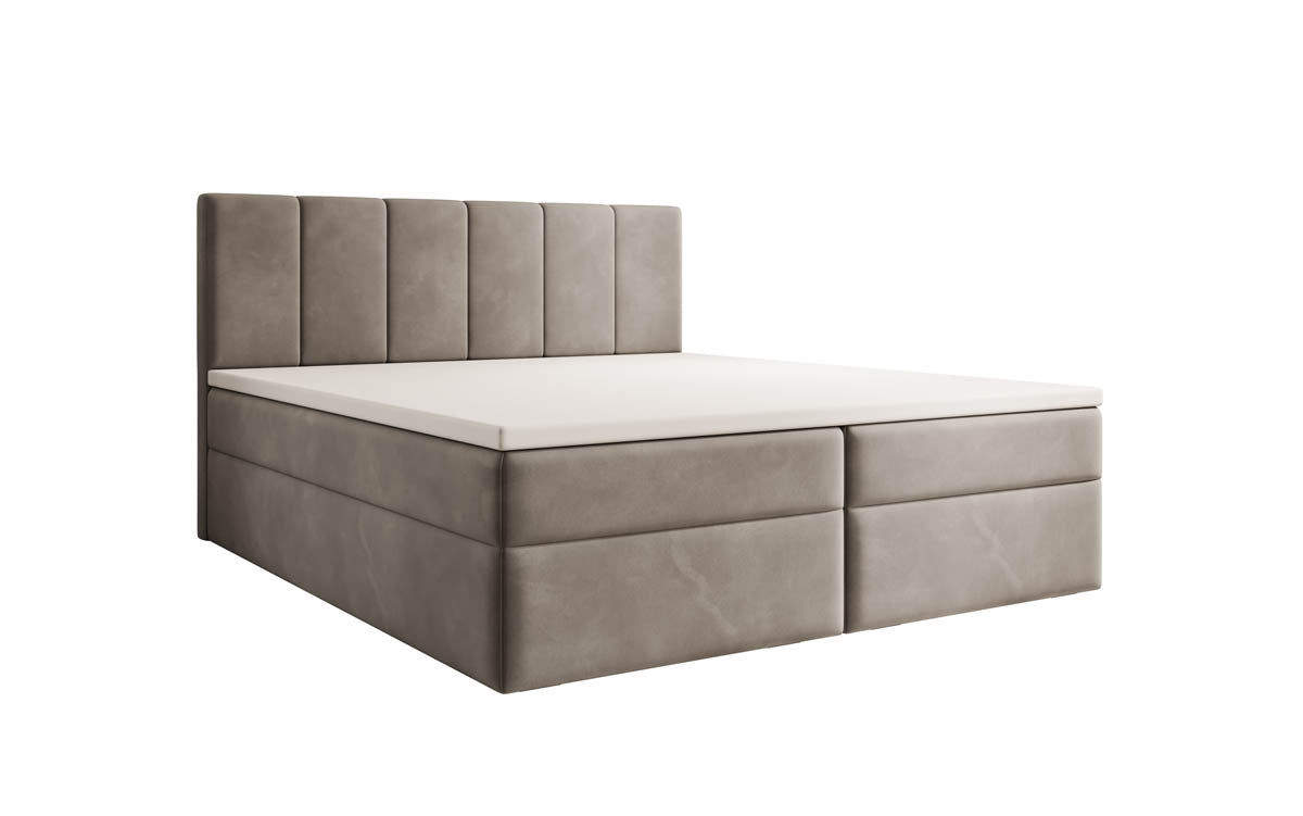 Aurelia Samt Boxspringbett: Luxuriöser Schlaf, Praktischer Stauraum, Eleganter Komfort