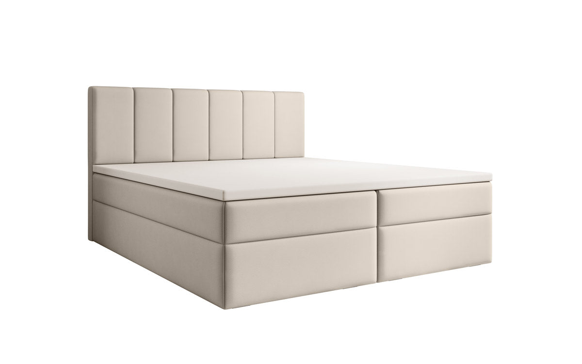 Luxuriöses Boxspringbett Aurelia Stoffbett mit Integriertem Stauraum für Schlafzimmer