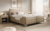 Leona Luxus Samt Boxspringbett mit Geräumigem Stauraum und Komfort Topper