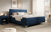 Leona Luxus Samt Boxspringbett mit Geräumigem Stauraum und Komfort Topper