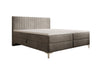 Leona Luxus Samt Boxspringbett mit Geräumigem Stauraum und Komfort Topper