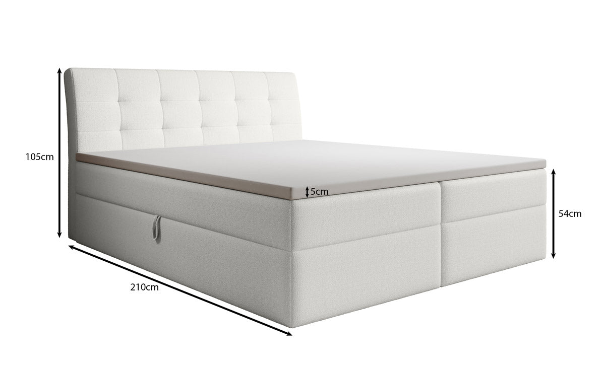 Luxuriöses Samt Boxspringbett Amalia: Ultimativer Schlafkomfort & Eleganz mit Stauraum