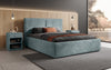 Luxuriöses Designer Polsterbett Elara aus Cord mit viel Stauraum