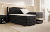 Luxuriöses Boxspringbett Noctis Samt mit elektrischer Verstellung und integrierter LED