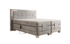 Luxuriöses Boxspringbett Noctis Samt mit elektrischer Verstellung und integrierter LED