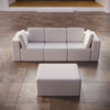 Modulares Luxus Gartensofa Set Eden mit Hocker – Perfekt für Outdoor-Entspannung