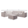 Luxuriöses Modulares Gartensofa Set mit Beistelltisch – Wetterfest & Komfortabel