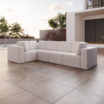 Lade das Bild in den Galerie-Viewer, Luxus Wetterfester Bezug für Eden L Maxi Gartensofa – UV-Beständiger Outdoor Schutz
