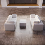Lade das Bild in den Galerie-Viewer, Modulares Outdoor Lounge Sofa Set Eden – Wetterfest, Komfortabel, Vielseitig
