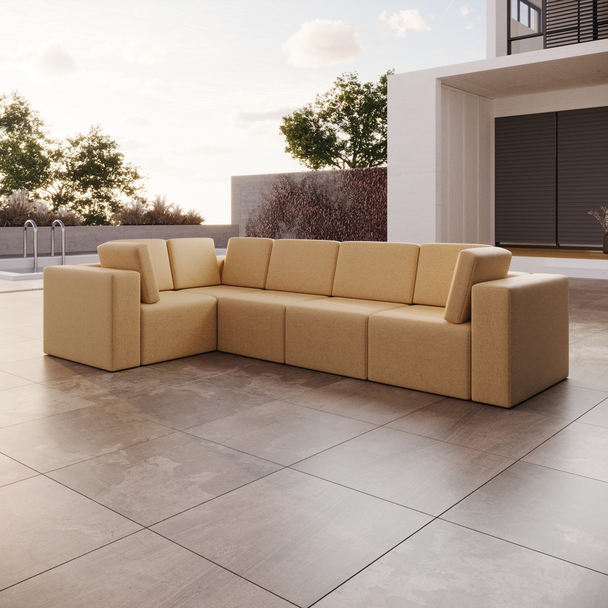 Luxus Wetterfester Bezug für Eden L Maxi Gartensofa – UV-Beständiger Outdoor Schutz
