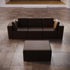 Modulares Luxus Gartensofa Set Eden mit Hocker – Perfekt für Outdoor-Entspannung
