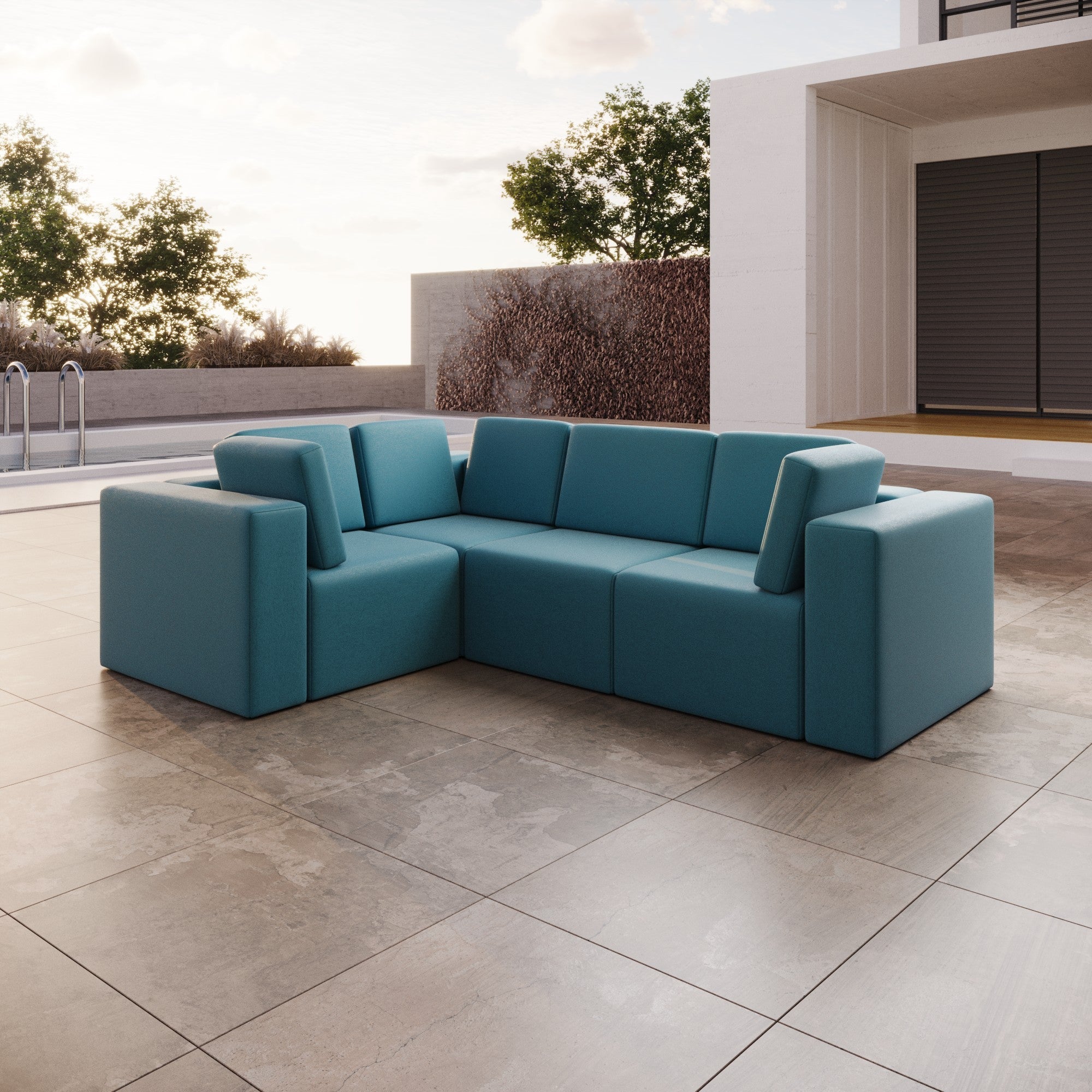 Modulares Gartensofa Eden L: Flexibles Outdoor Lounge Set für Ihren Garten