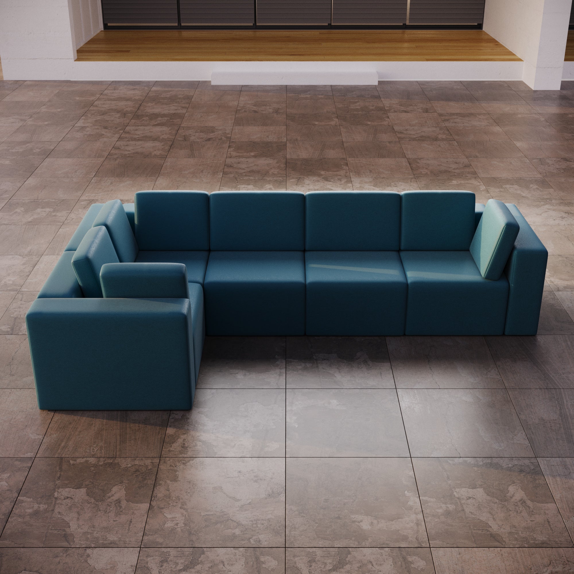 Luxuriöses Modulares Gartensofa Eden L Maxi: Wetterfestes Ecksofa für Outdoor-Komfort