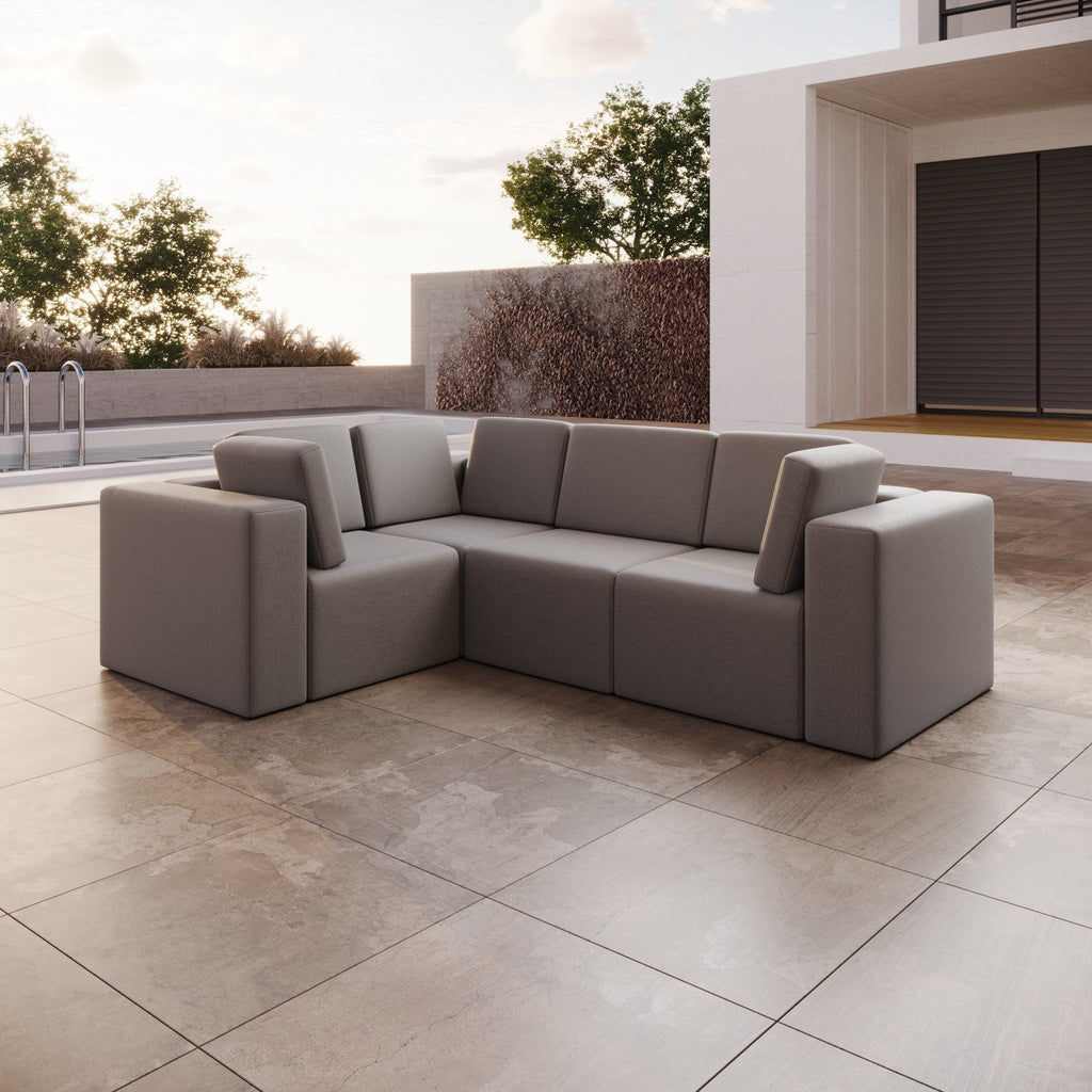 Modulares Gartensofa Eden L: Flexibles Outdoor Lounge Set für Ihren Garten
