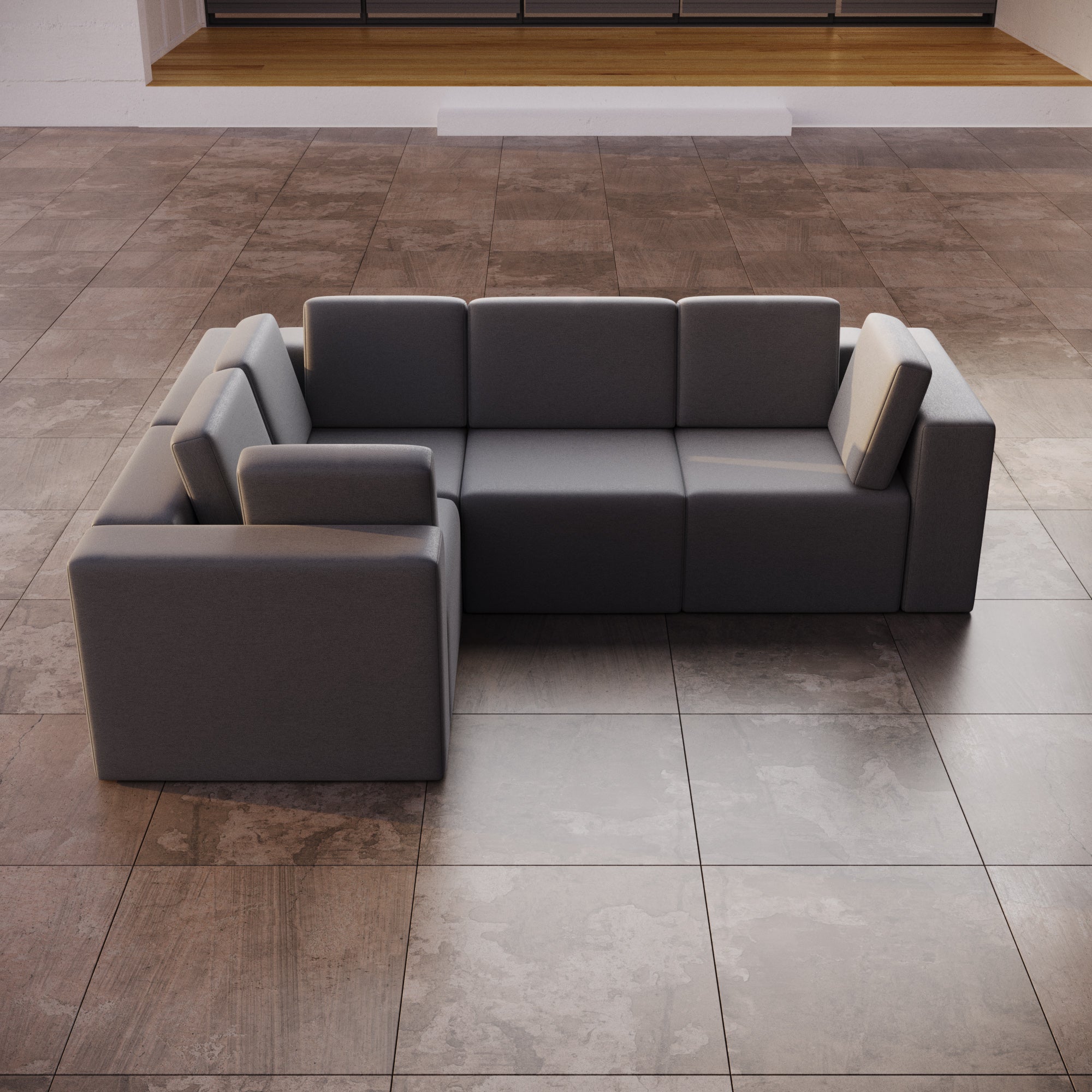 Modulares Gartensofa Eden L: Flexibles Outdoor Lounge Set für Ihren Garten