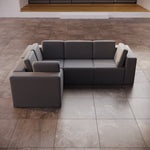 Lade das Bild in den Galerie-Viewer, Modulares Gartensofa Eden L: Flexibles Outdoor Lounge Set für Ihren Garten
