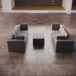 Lade das Bild in den Galerie-Viewer, Modulares Outdoor Lounge Sofa Set Eden – Wetterfest, Komfortabel, Vielseitig
