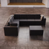 Luxuriöses Modulares Gartensofa Set mit Beistelltisch – Wetterfest & Komfortabel