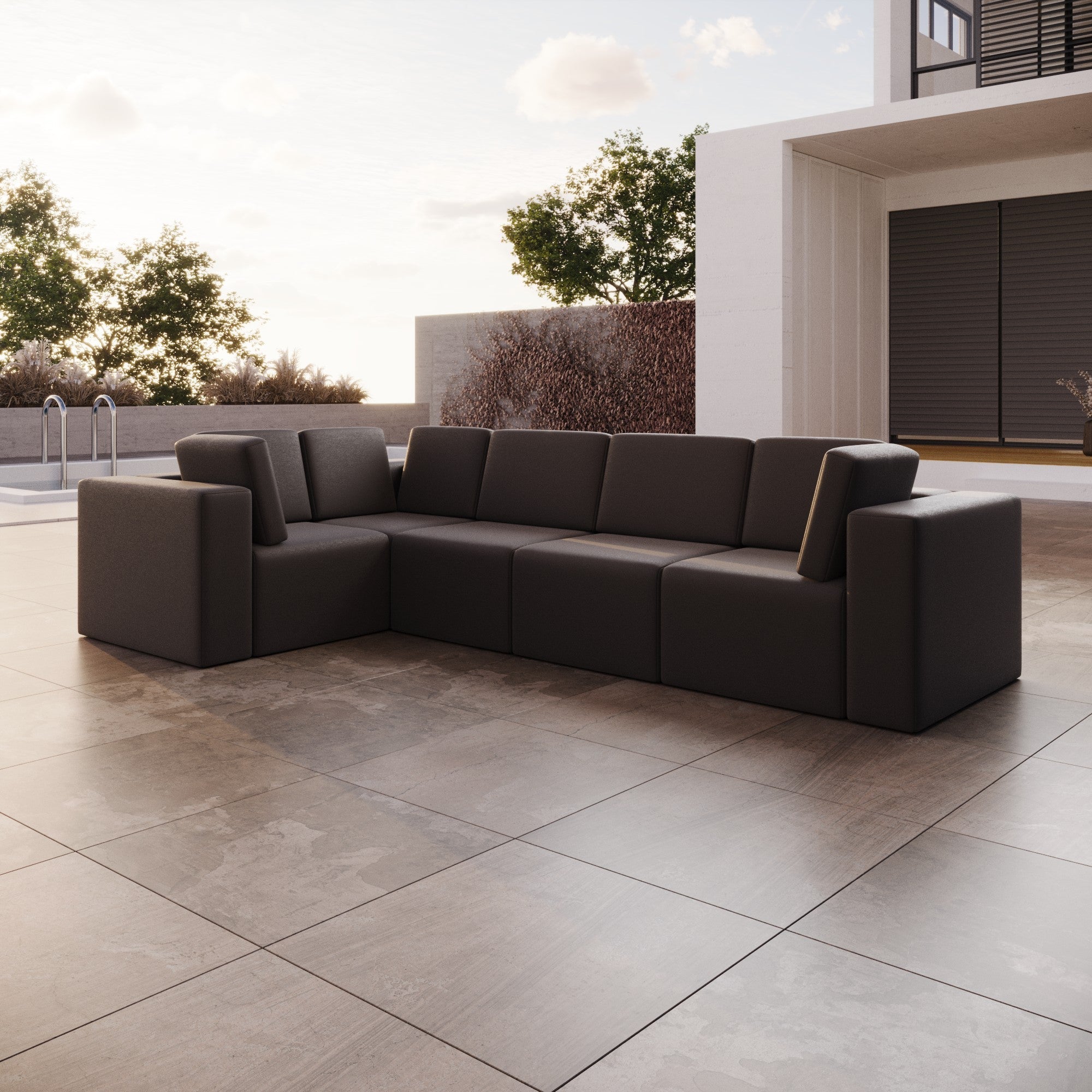 Luxus Wetterfester Bezug für Eden L Maxi Gartensofa – UV-Beständiger Outdoor Schutz